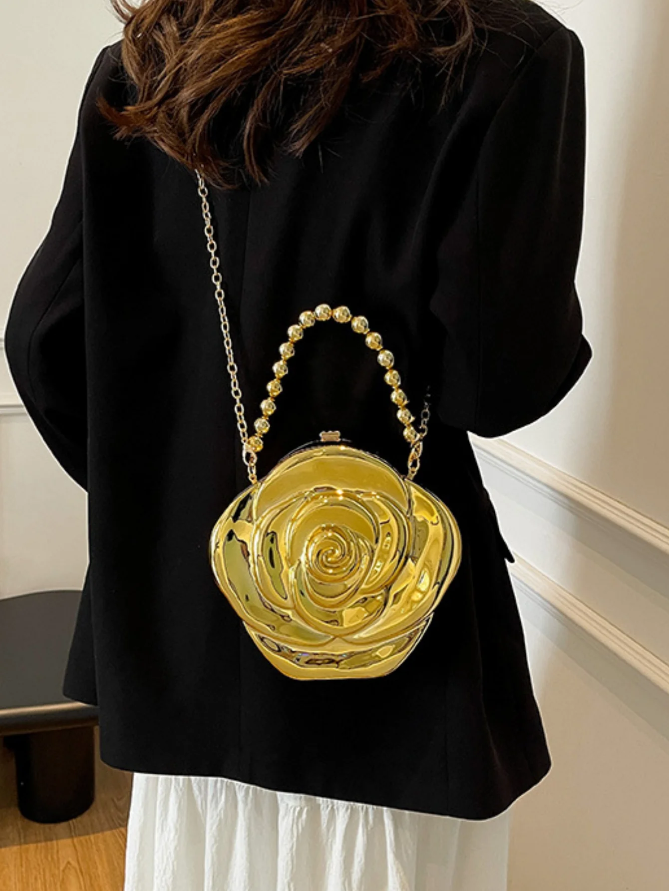 Floral Evening Shoulder Bag - Image 6