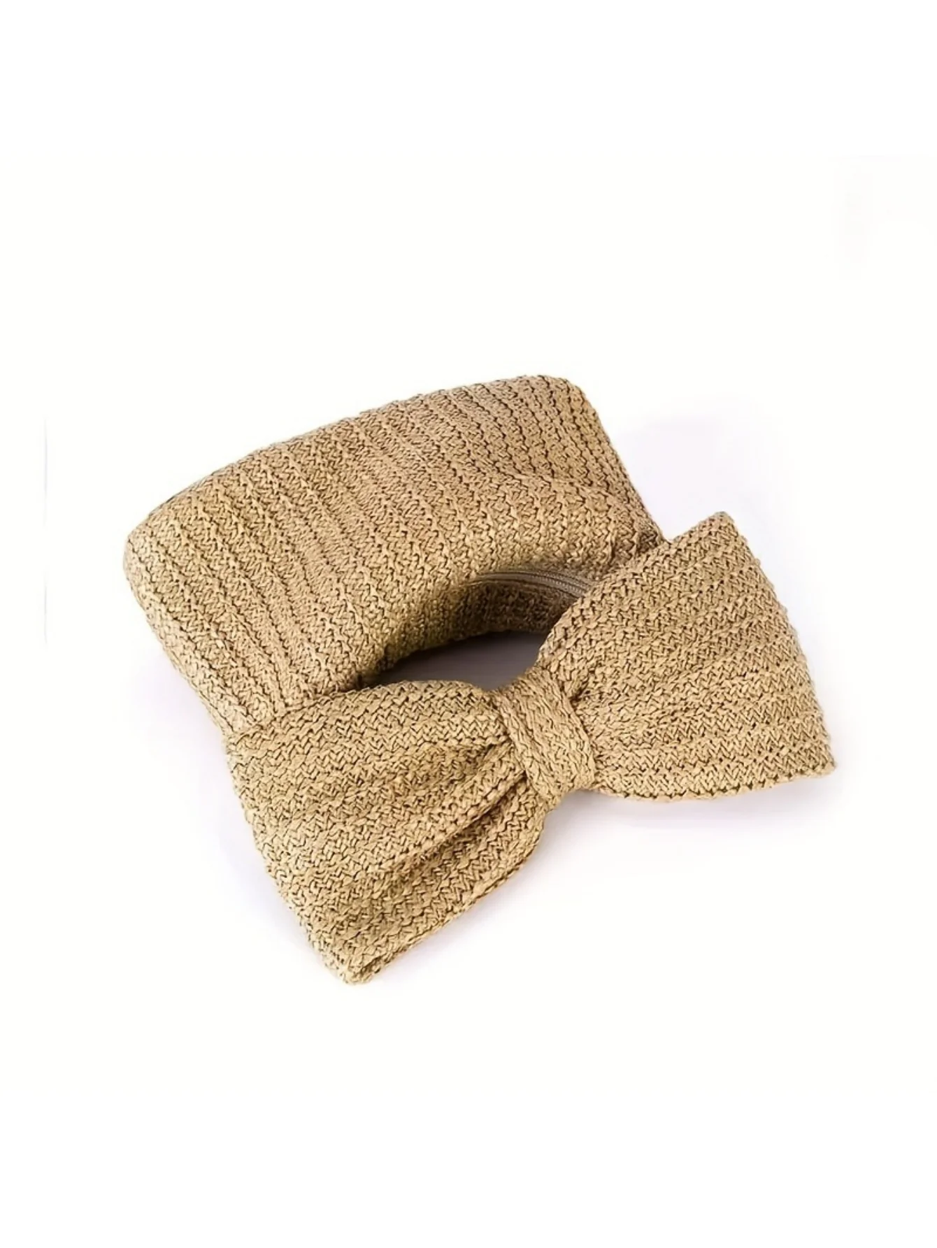 Vacation Straw Bow Clutch - Image 4