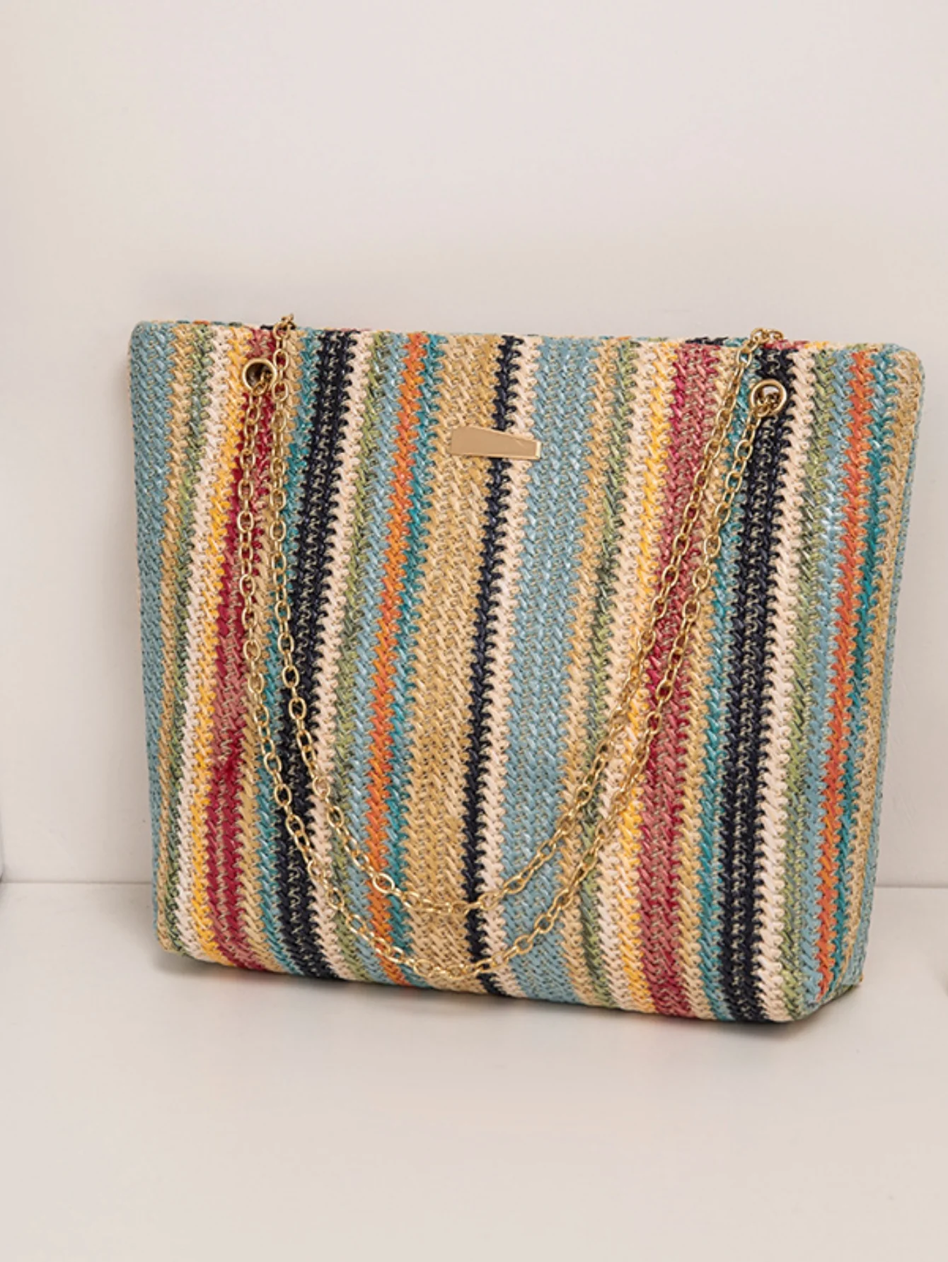 Colorful Straw Tote Bag For Vacation - Image 12
