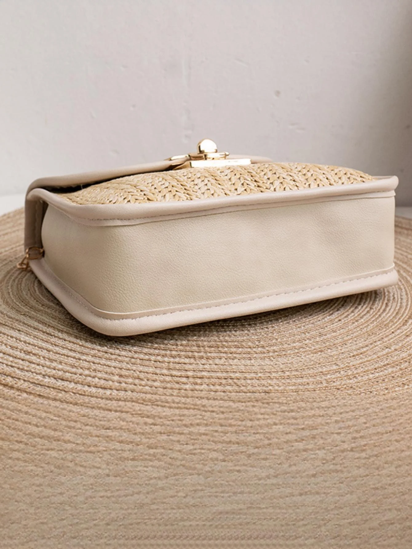 Vacation Straw Beaded Crossbody Bag - Image 8