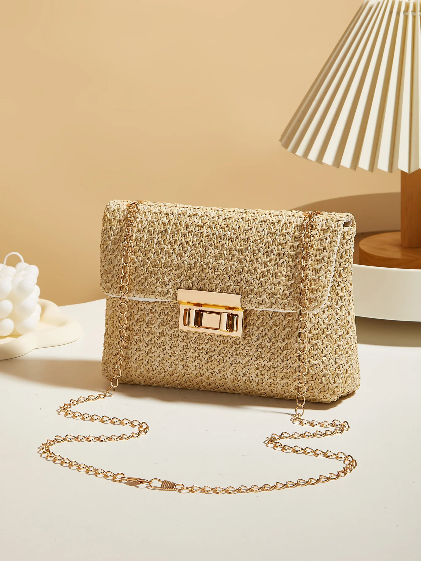 Vacation Straw Crossbody Bag