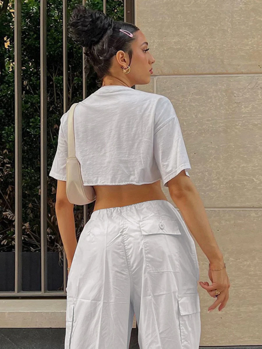 Low-rise Drawstring Jogger Pants - Image 2