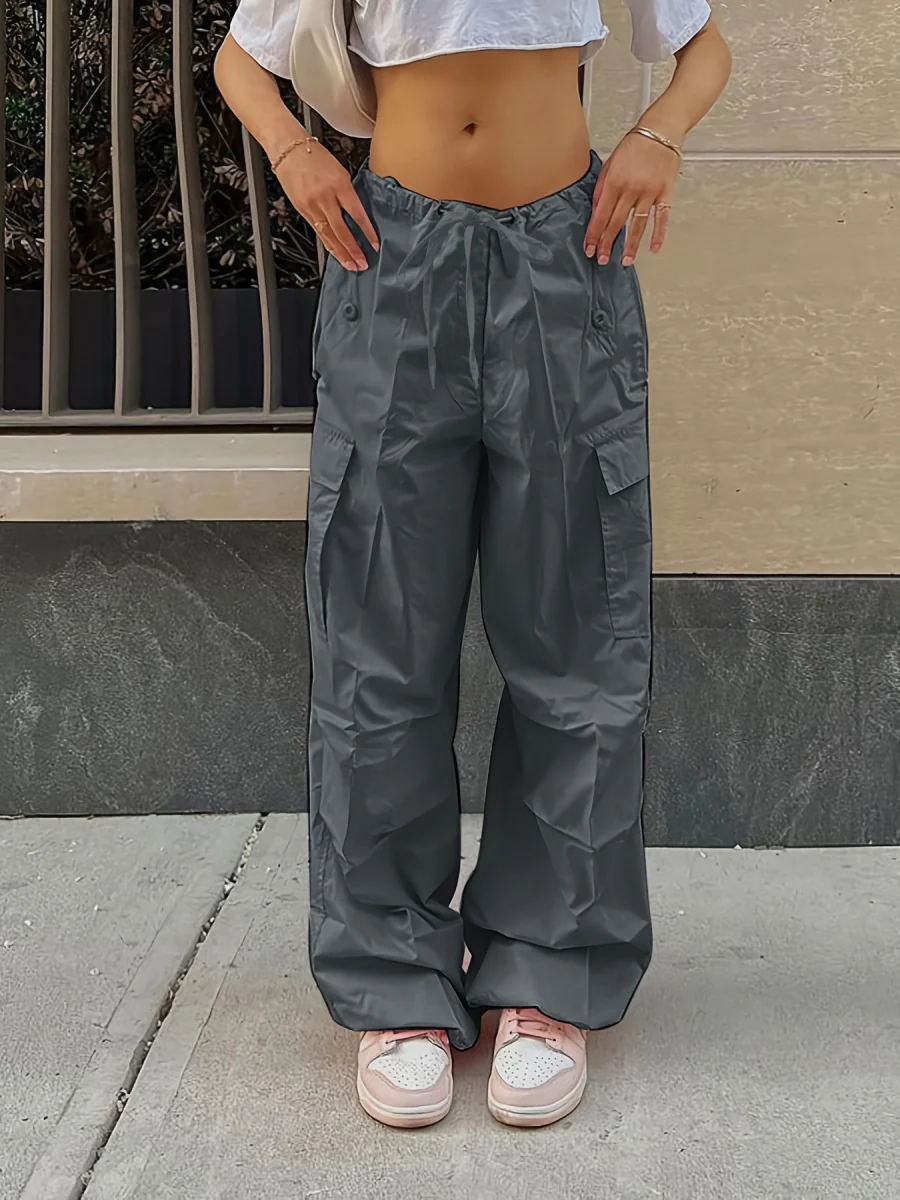 Low-rise Drawstring Jogger Pants - Image 5