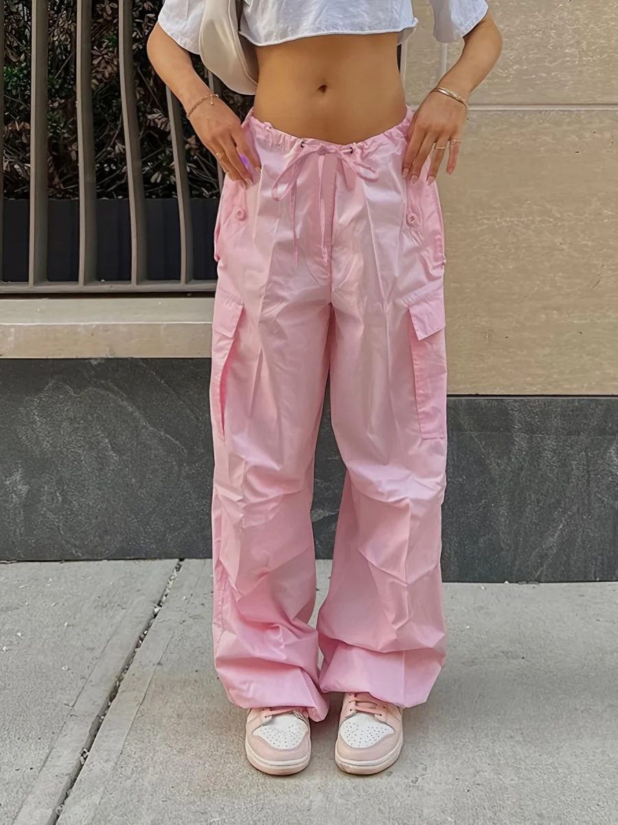 Low-rise Drawstring Jogger Pants - Image 8