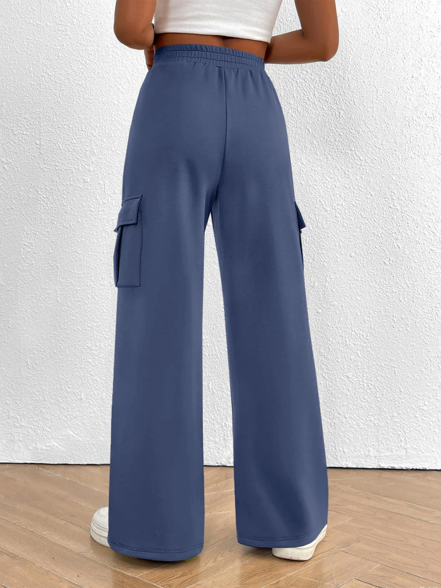 Loose-fitting Wide-leg Casual Trousers - Image 10