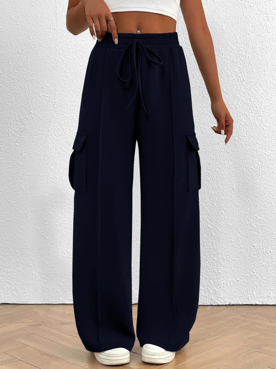 Loose-fitting Wide-leg Casual Trousers - Image 13