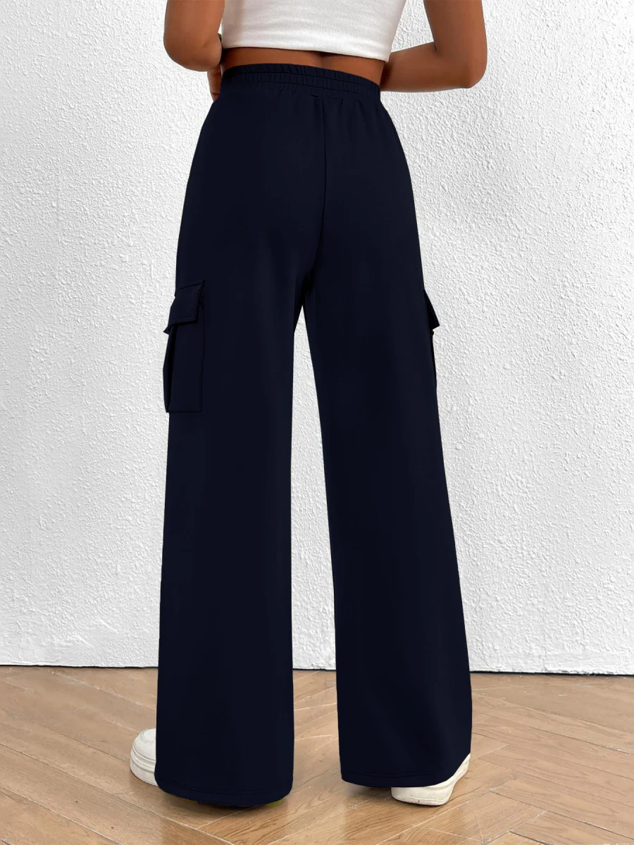 Loose-fitting Wide-leg Casual Trousers - Image 14