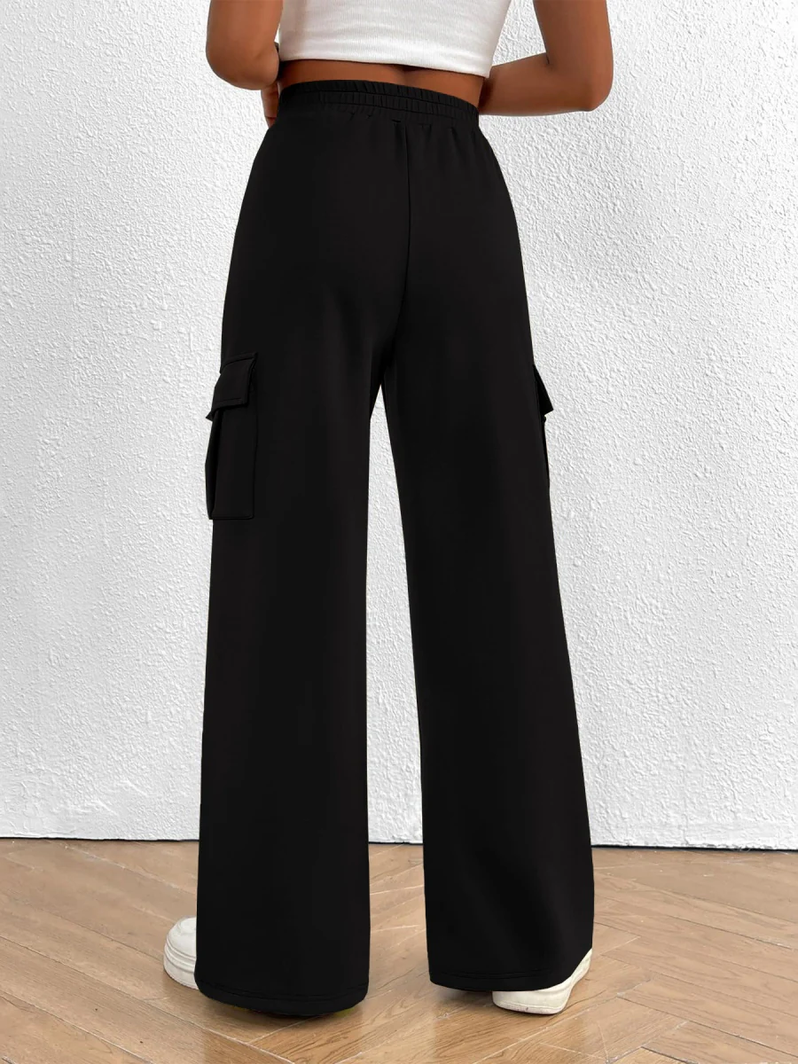 Loose-fitting Wide-leg Casual Trousers - Image 4