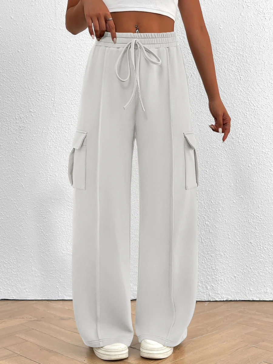 Loose-fitting Wide-leg Casual Trousers - Image 5