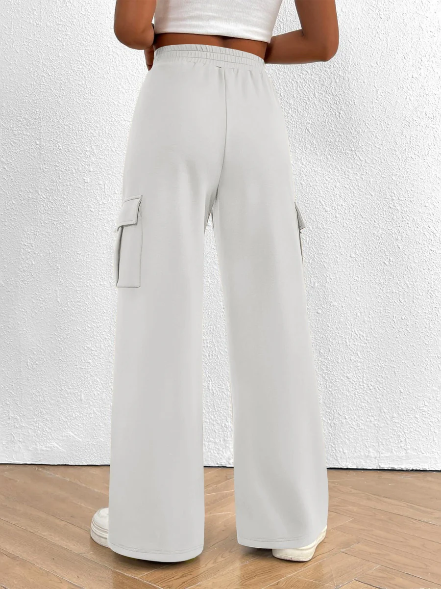 Loose-fitting Wide-leg Casual Trousers - Image 6