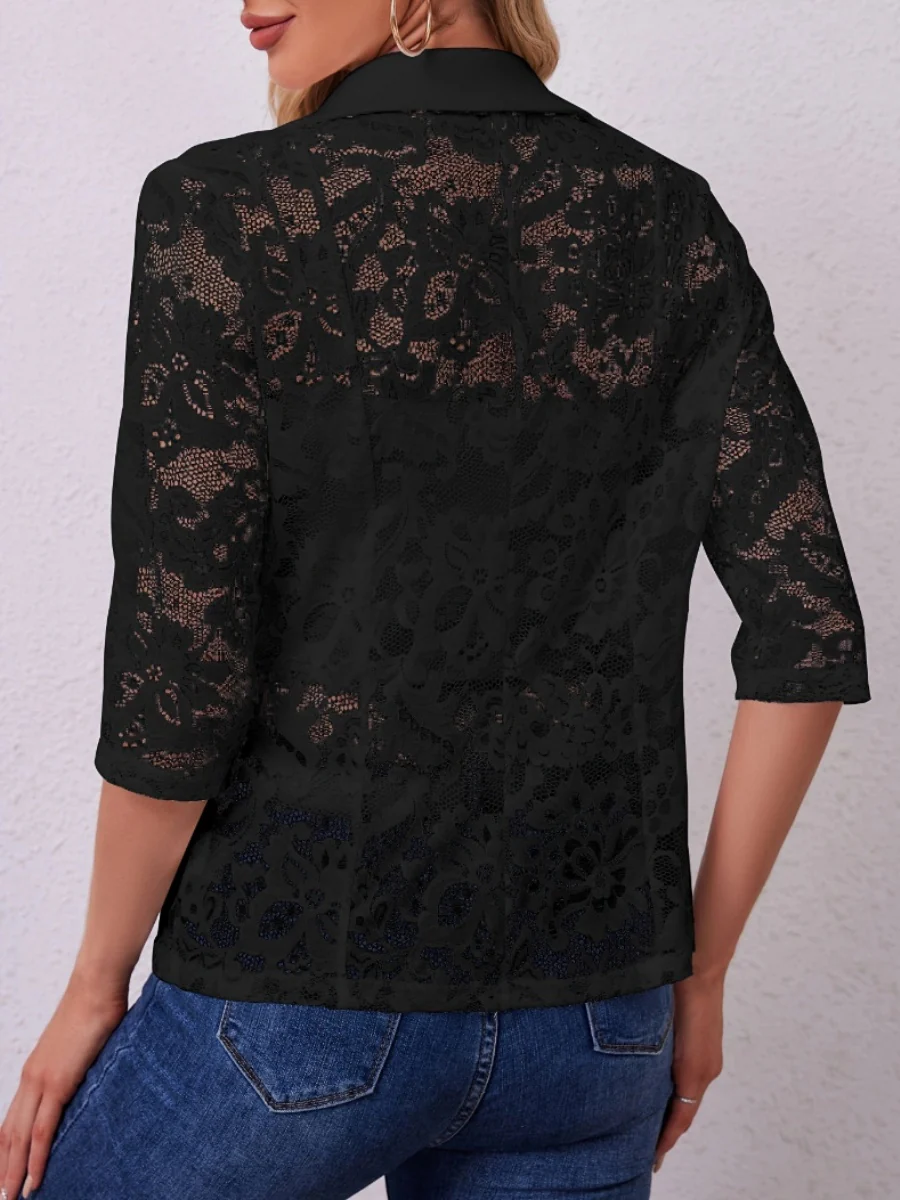 Lace Sunscreen Blazers Commuting Jackets - Image 8