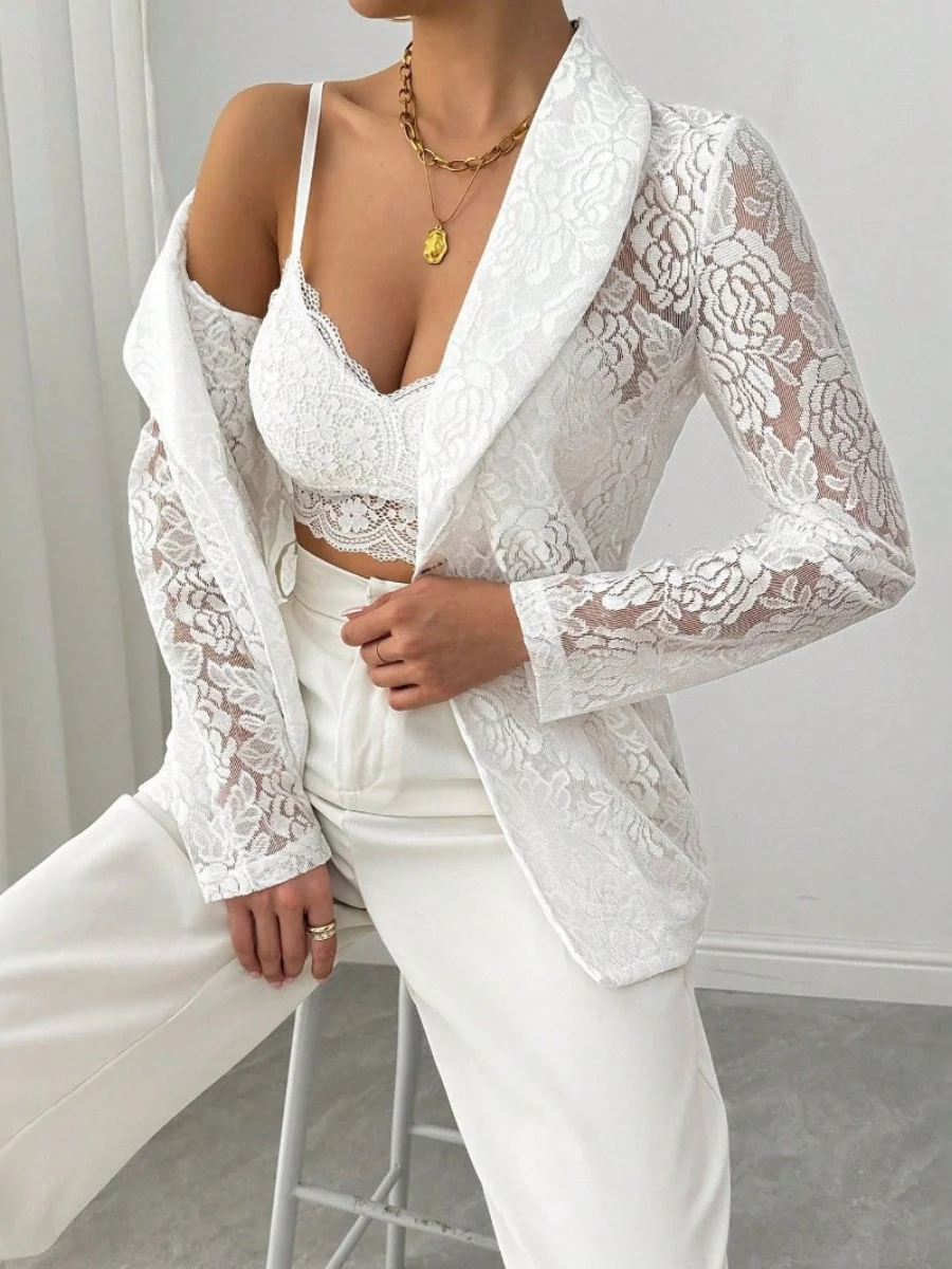 Lace Sunscreen Blazers Commuting Jackets