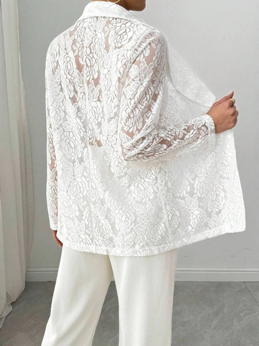 Lace Sunscreen Blazers Commuting Jackets - Image 2