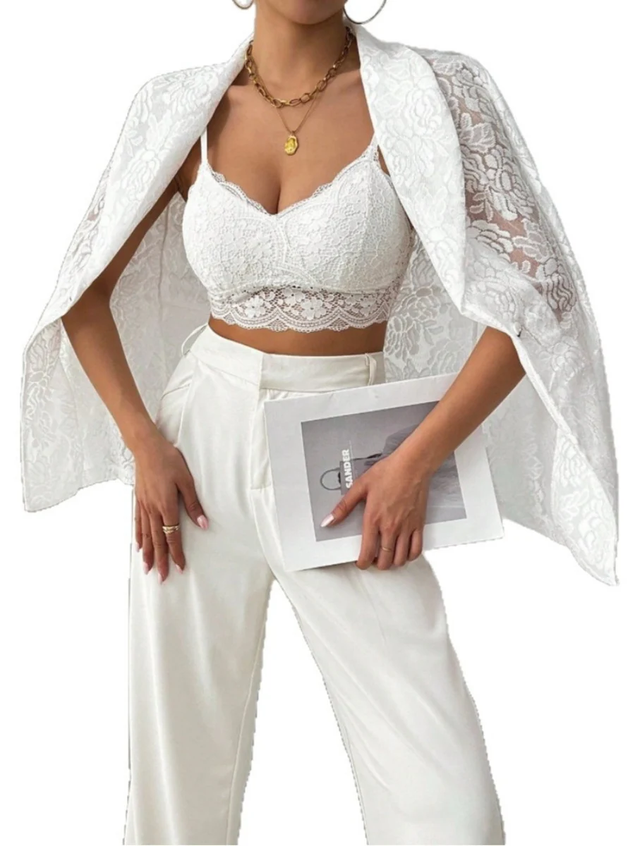 Lace Sunscreen Blazers Commuting Jackets - Image 5