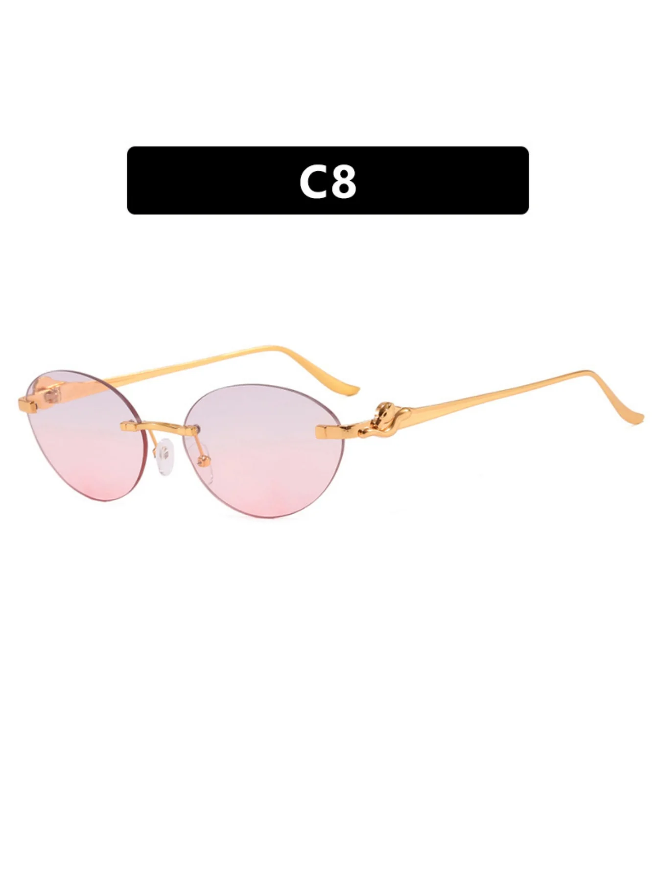 Frameless Oval Sunglasses - Image 19
