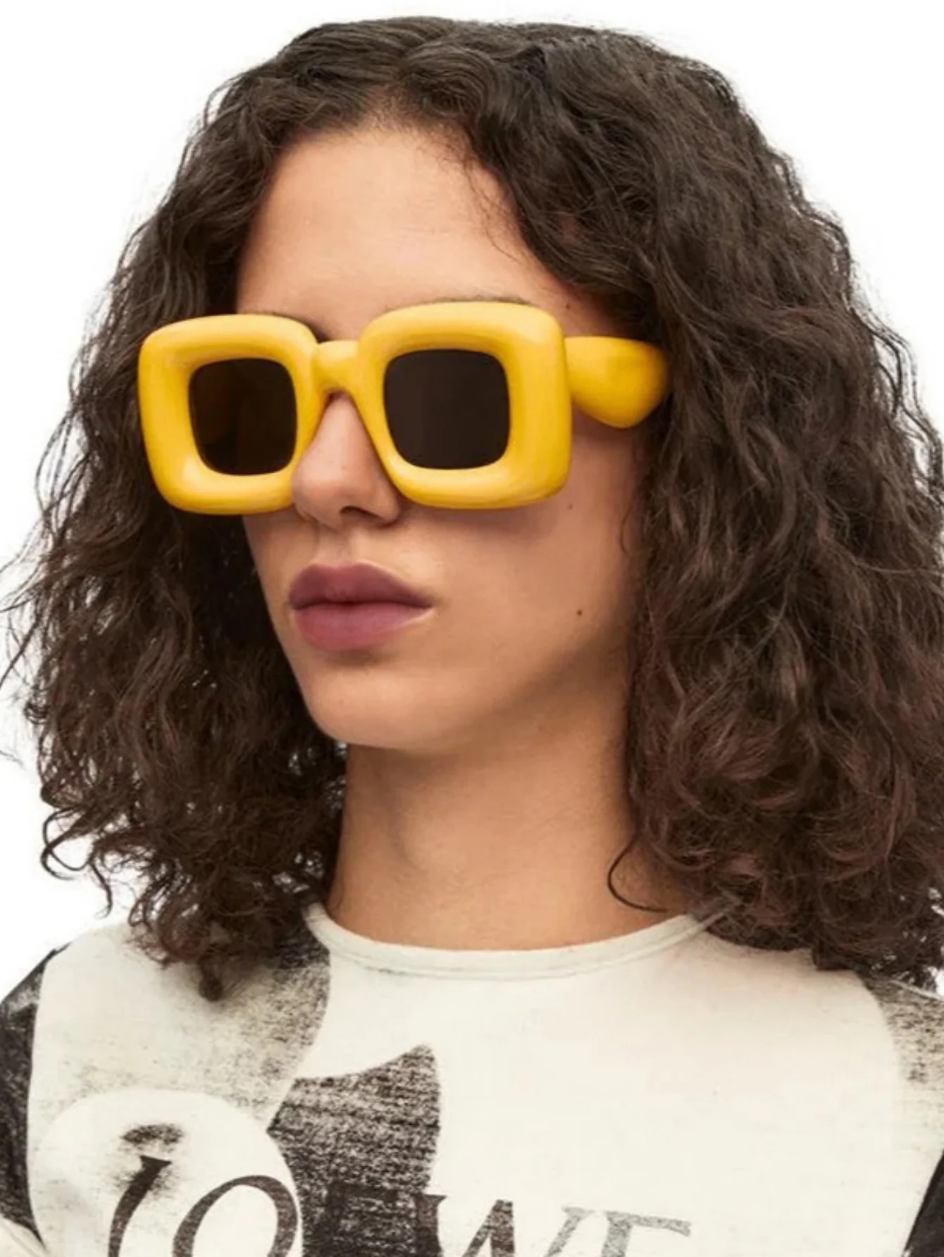 Irregular Full-rim Square Fashion Glasses