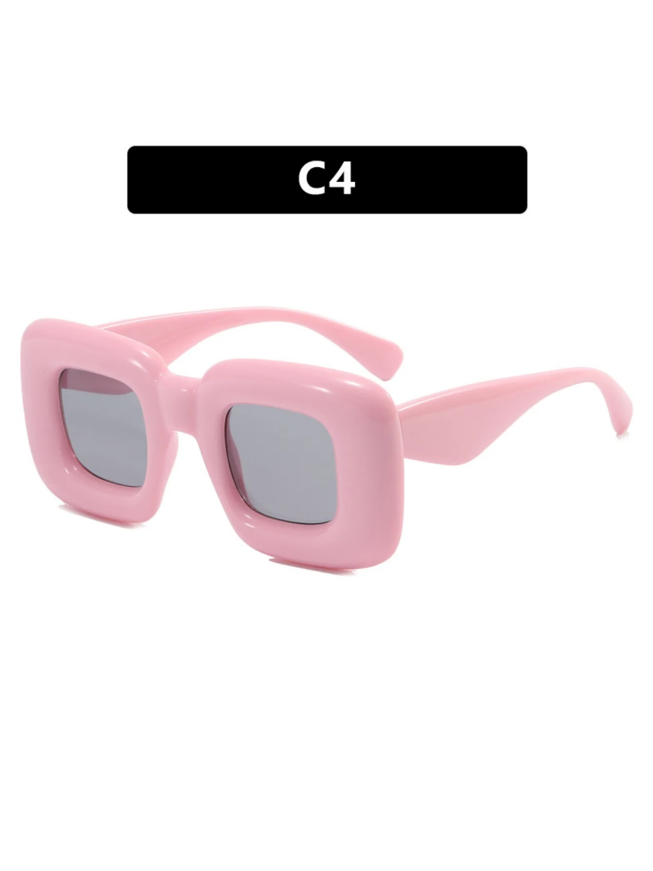 Irregular Full-rim Square Fashion Glasses - Image 11