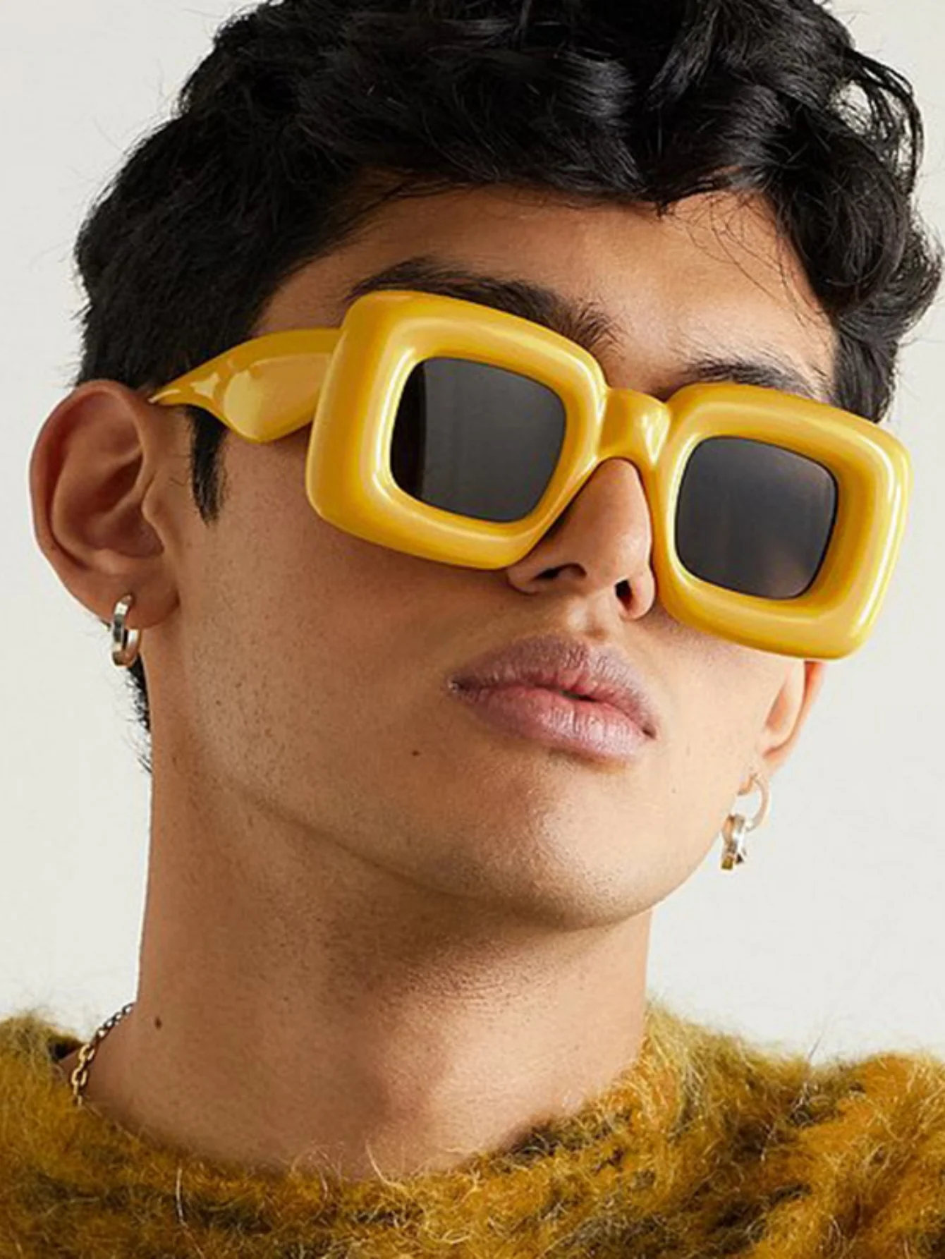 Irregular Full-rim Square Fashion Glasses - Image 2