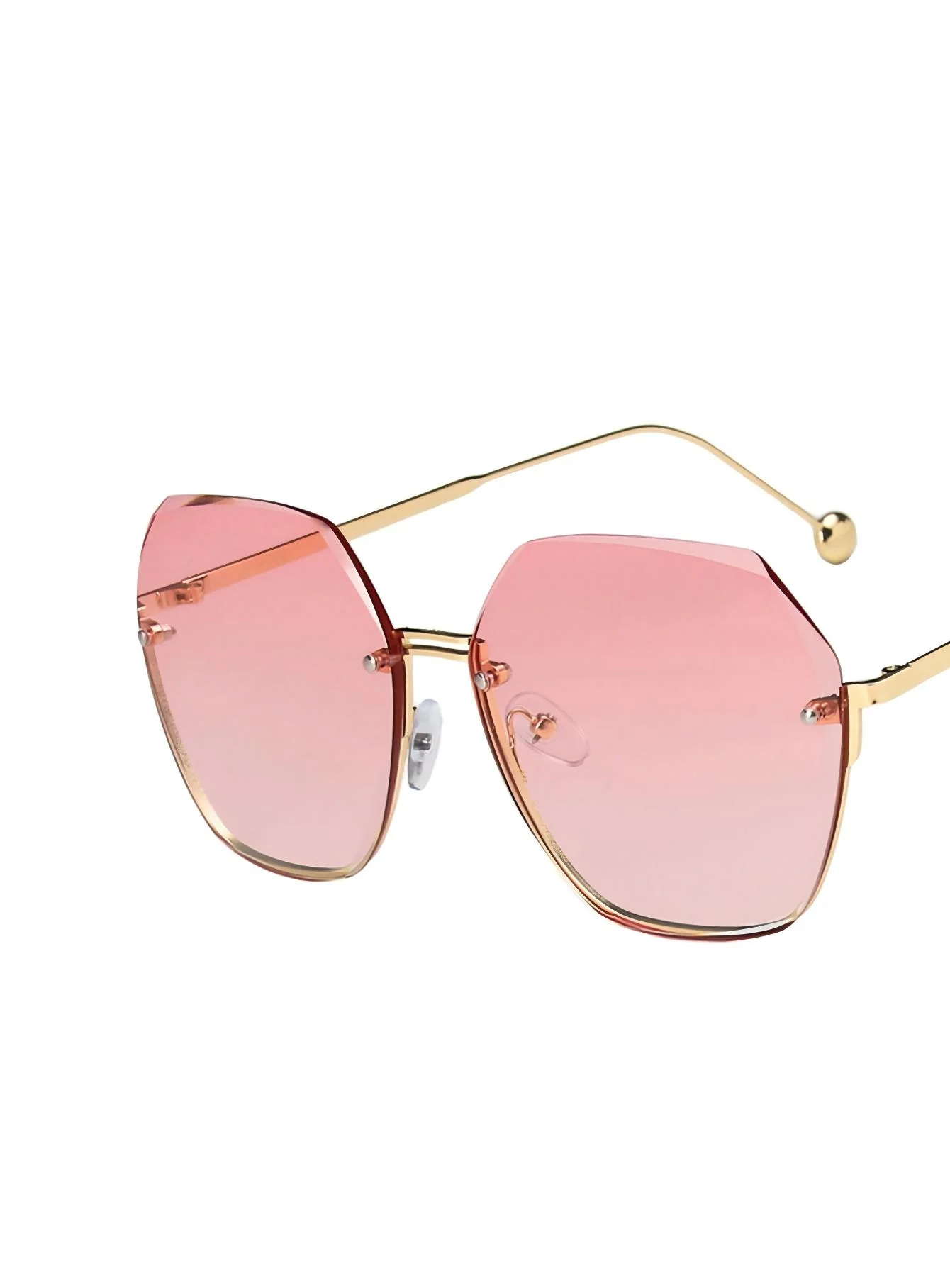 Frameless Polygonal Fashion Glasses - Image 6
