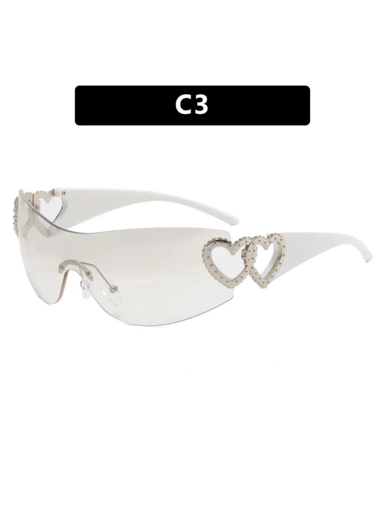 Heart-shaped Frameless Fashion Glasses - Image 6