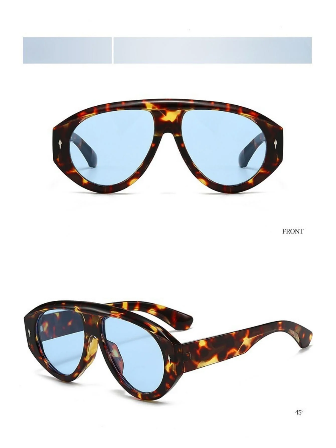 Full-frame Irregular Sunglasses - Image 11