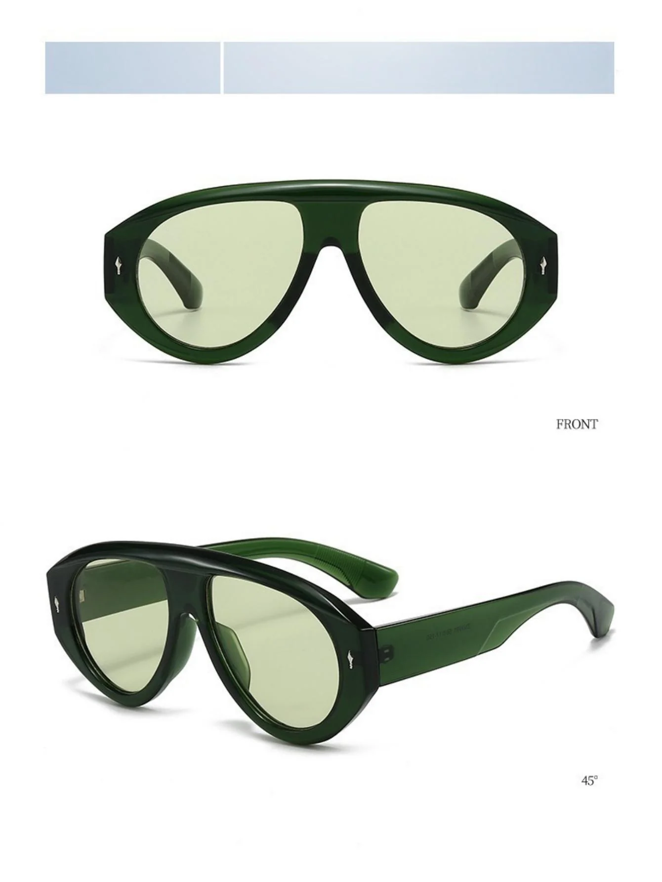 Full-frame Irregular Sunglasses - Image 17