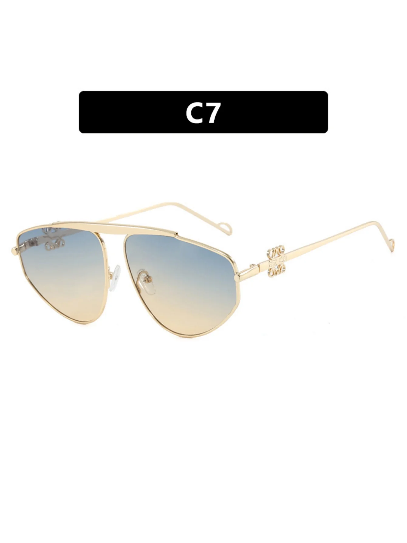 Frameless Aviator Sunglasses - Image 10