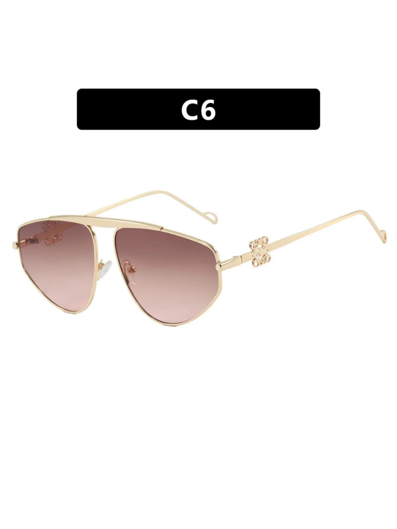 Frameless Aviator Sunglasses - Image 8