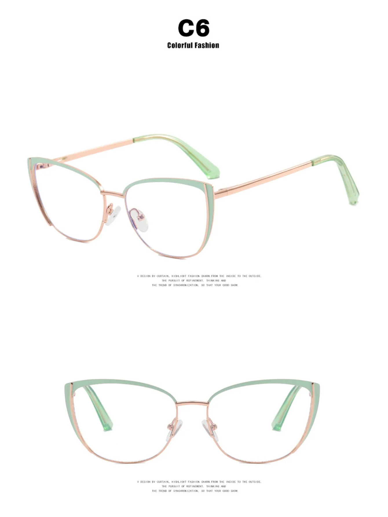 Full-frame Butterfly-shaped Fashion Glasses - Image 13