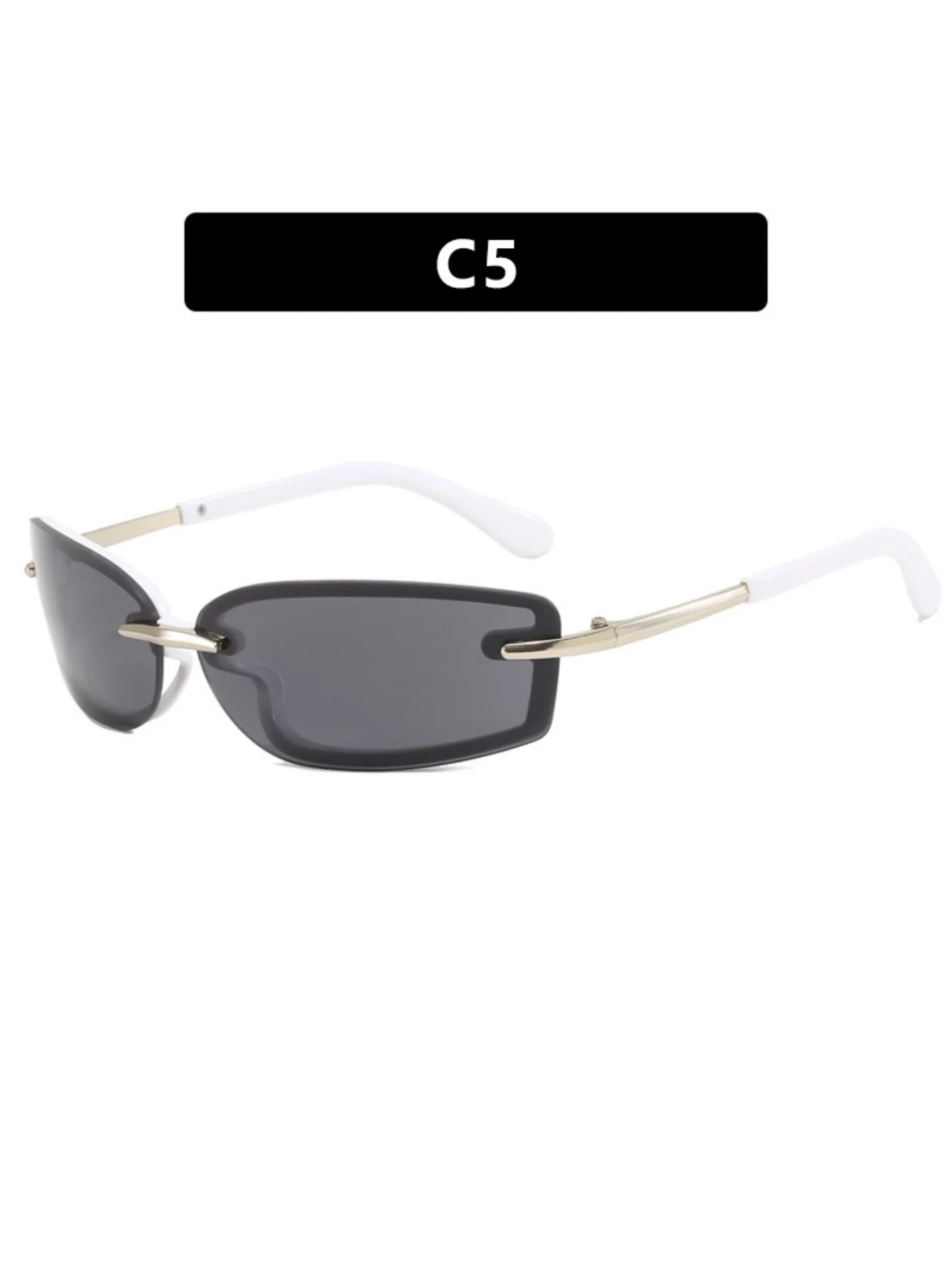 Frameless Square Sunglasses - Image 12