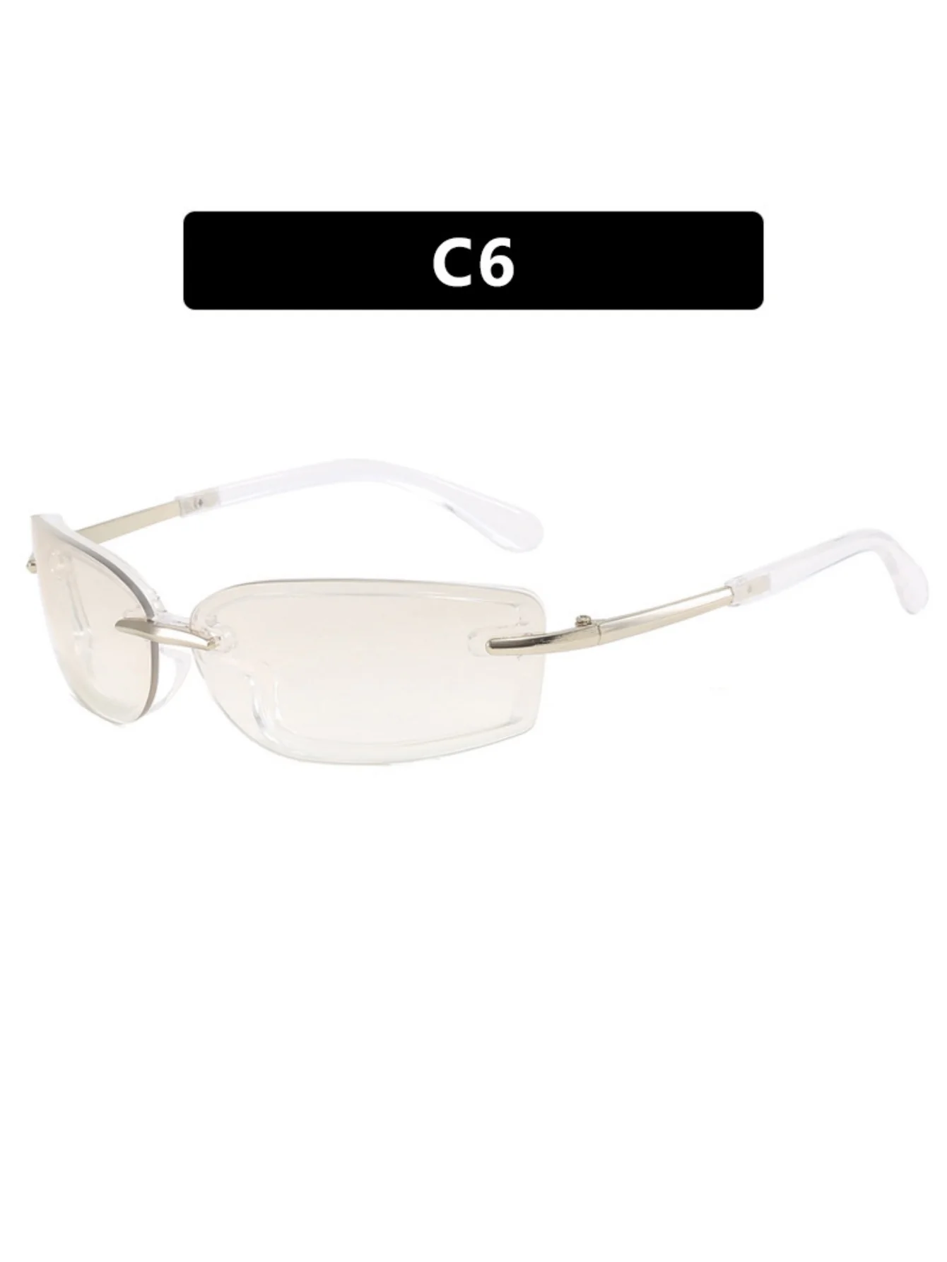 Frameless Square Sunglasses - Image 14