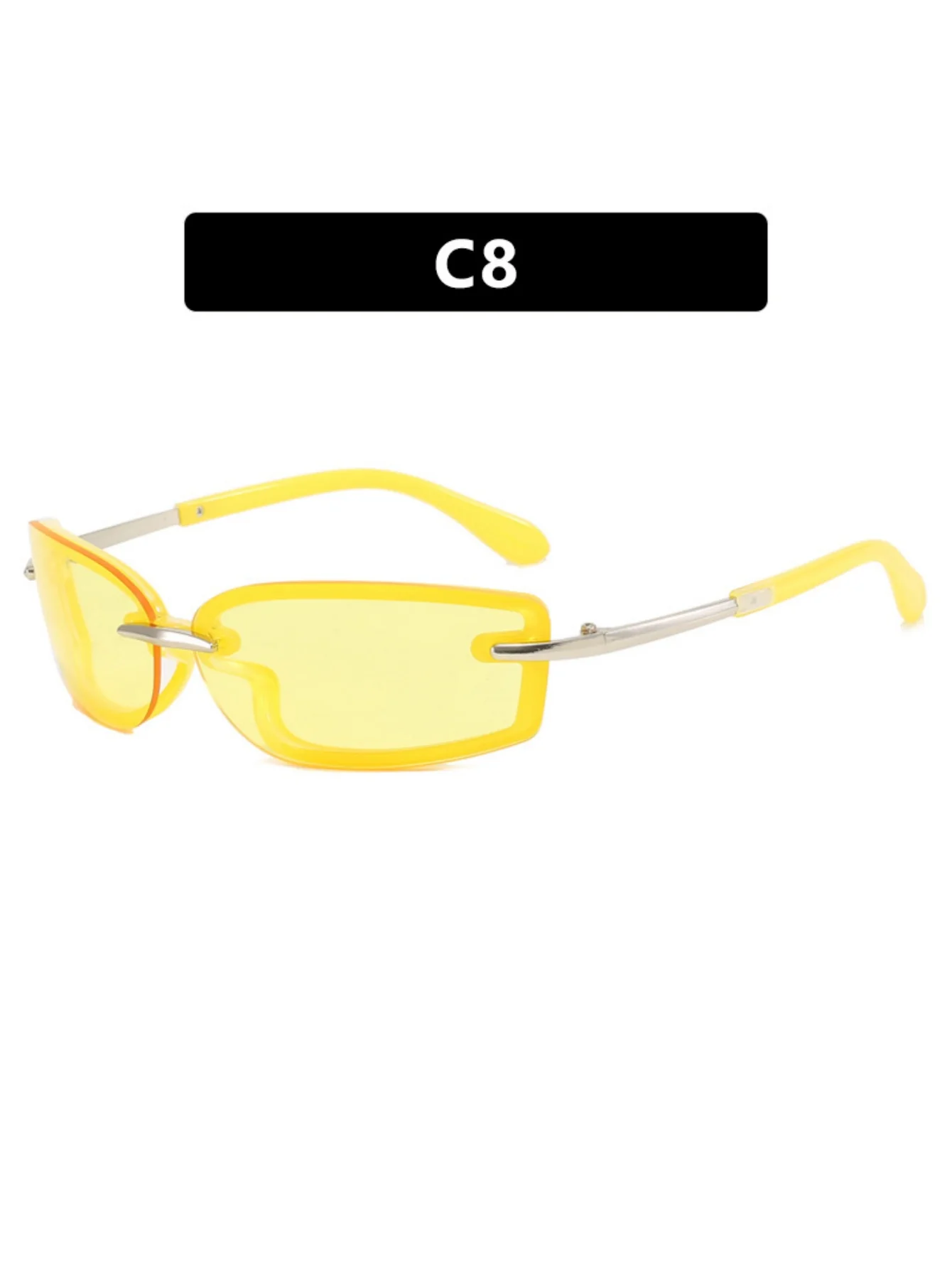 Frameless Square Sunglasses - Image 18