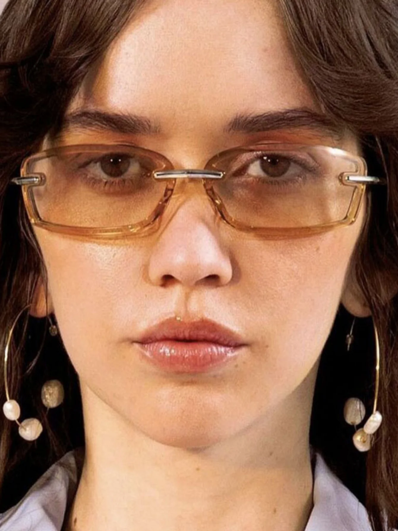 Frameless Square Sunglasses - Image 2