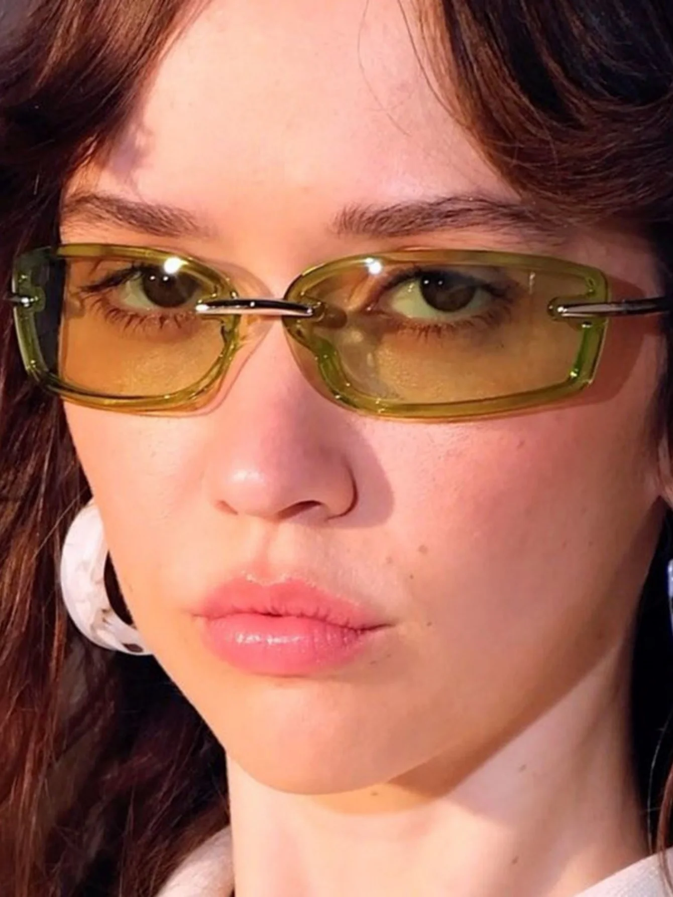 Frameless Square Sunglasses - Image 3