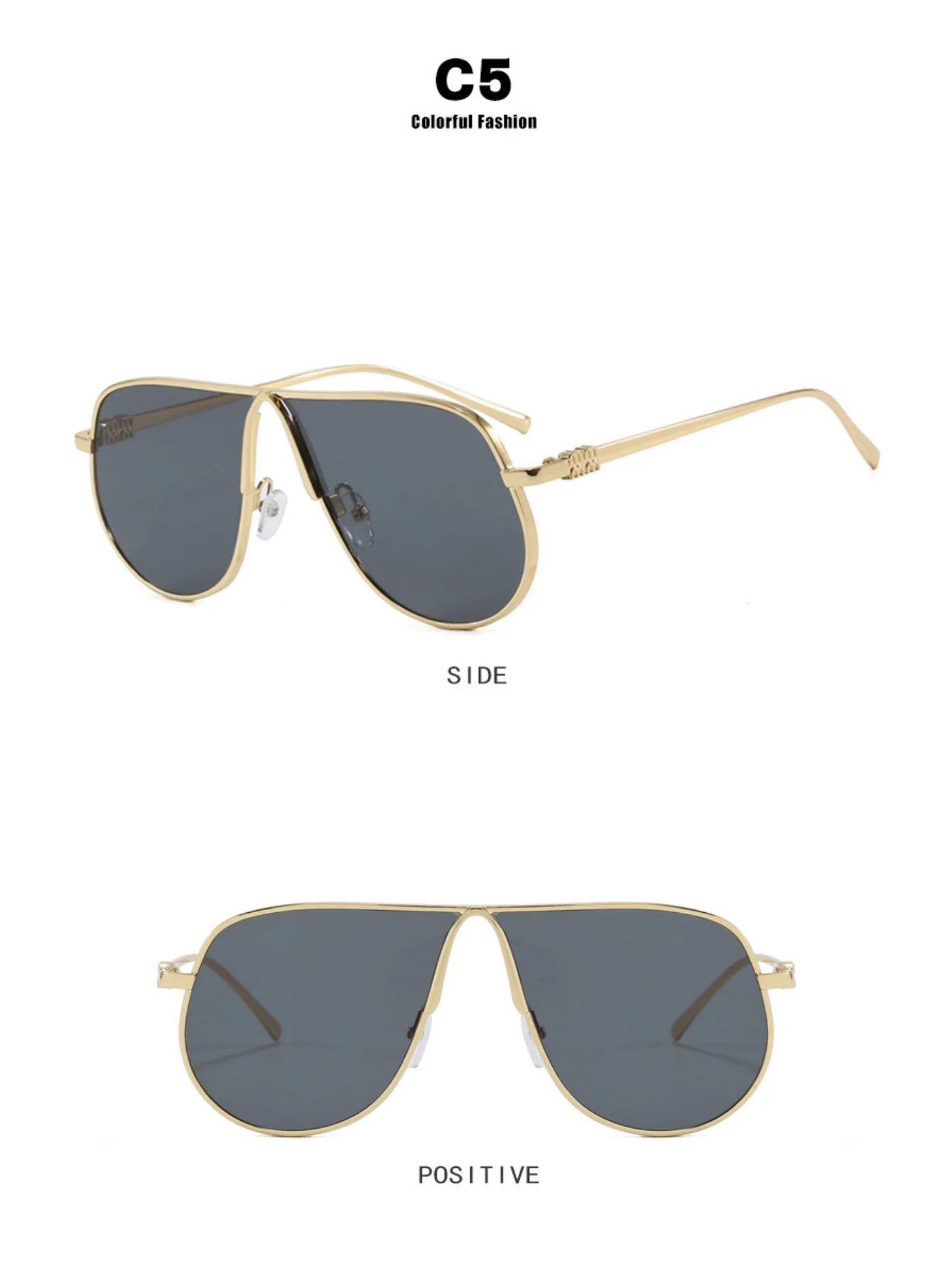 Full-rimmed Aviator Sunglasses - Image 12