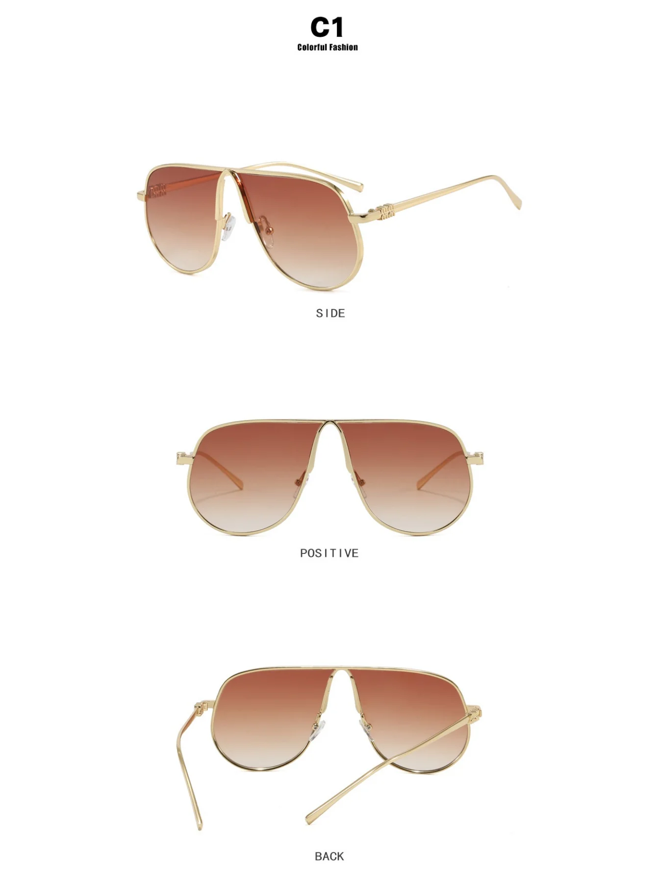 Full-rimmed Aviator Sunglasses - Image 14