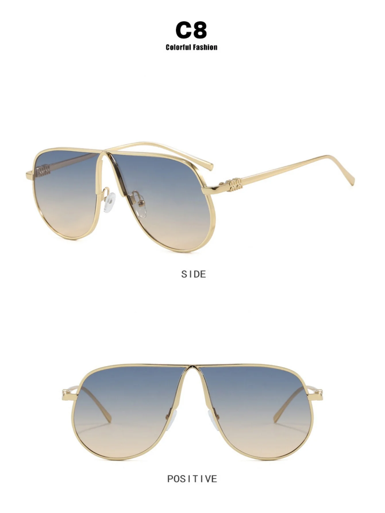 Full-rimmed Aviator Sunglasses - Image 19