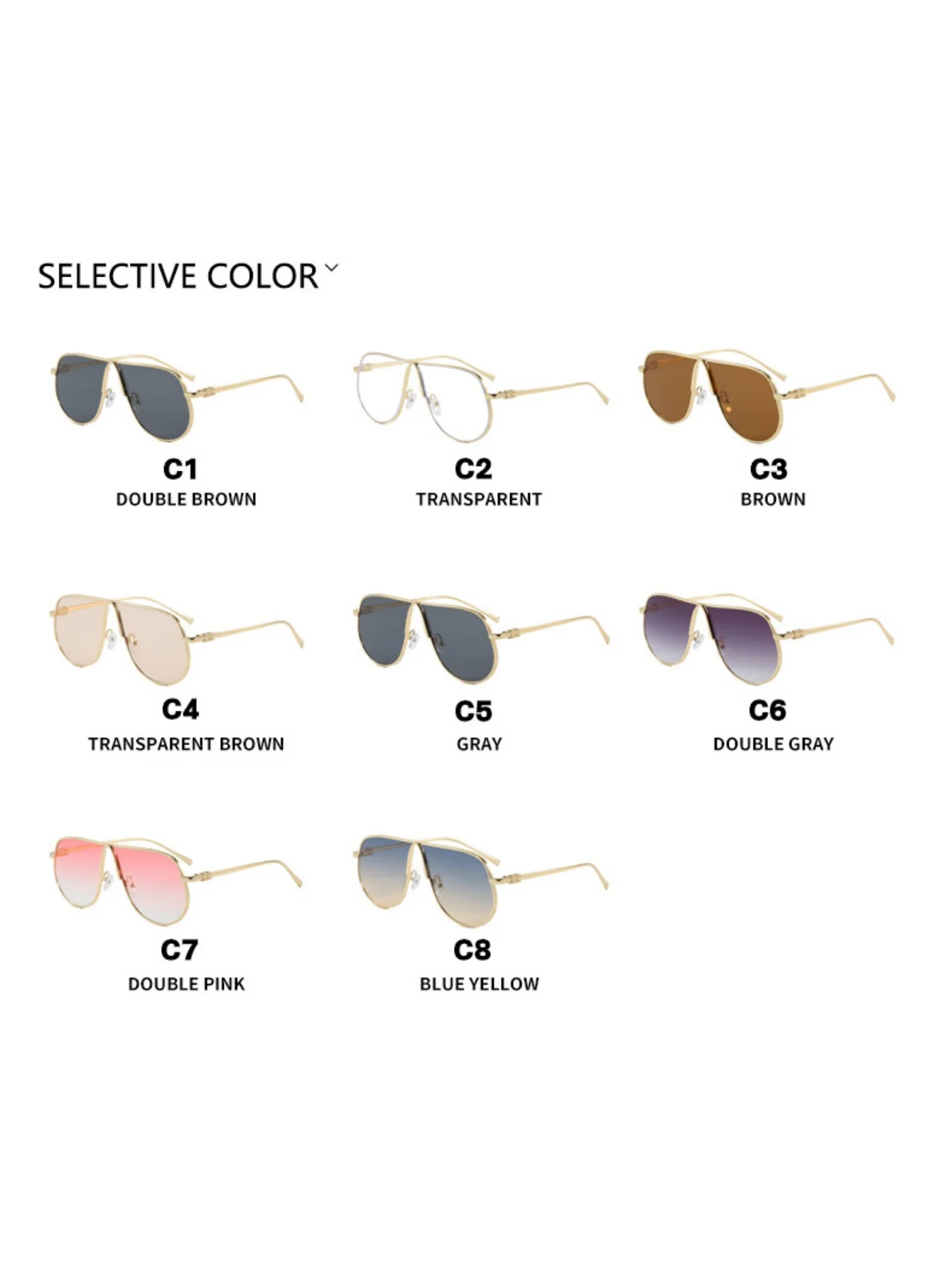 Full-rimmed Aviator Sunglasses - Image 21