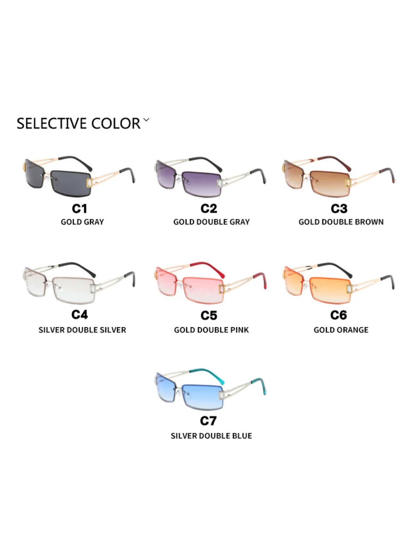 Full-frame Square Sunglasses - Image 16