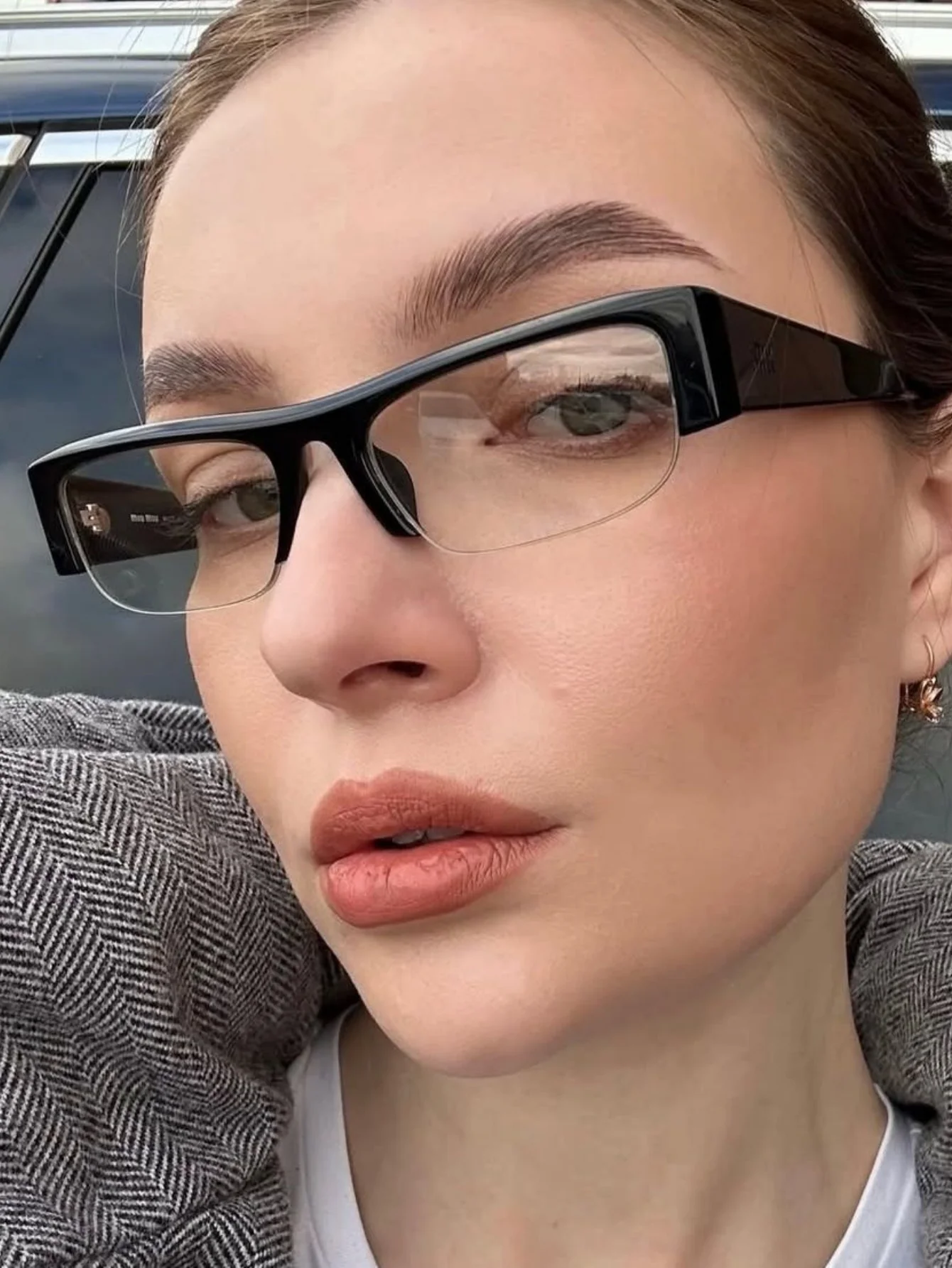 Full-frame Square Fashion Glasses