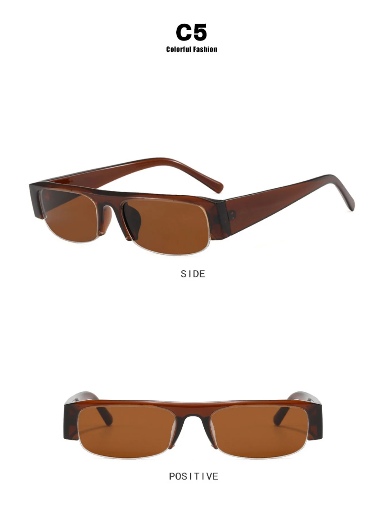 Full-frame Square Fashion Glasses - Image 13