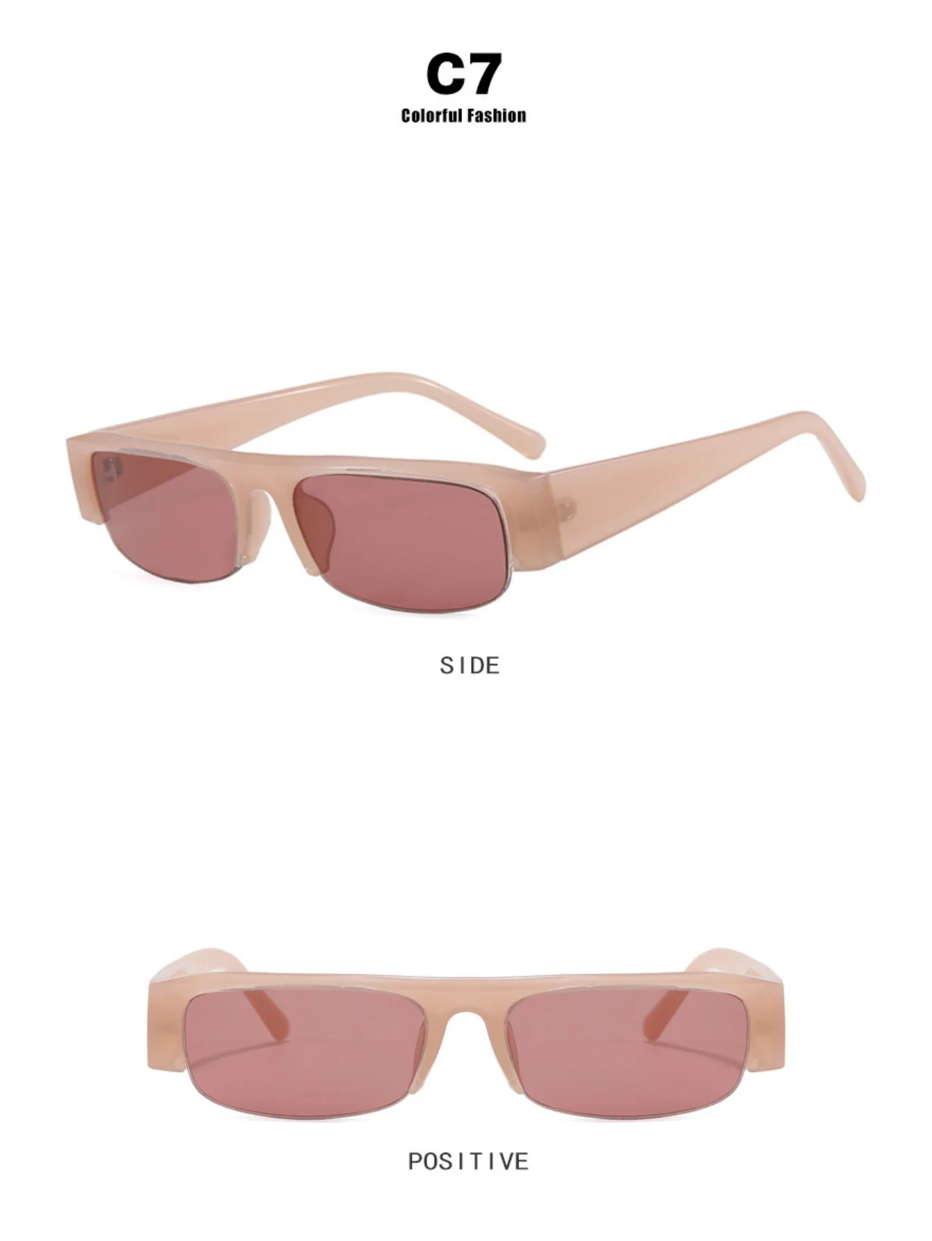 Full-frame Square Fashion Glasses - Image 17