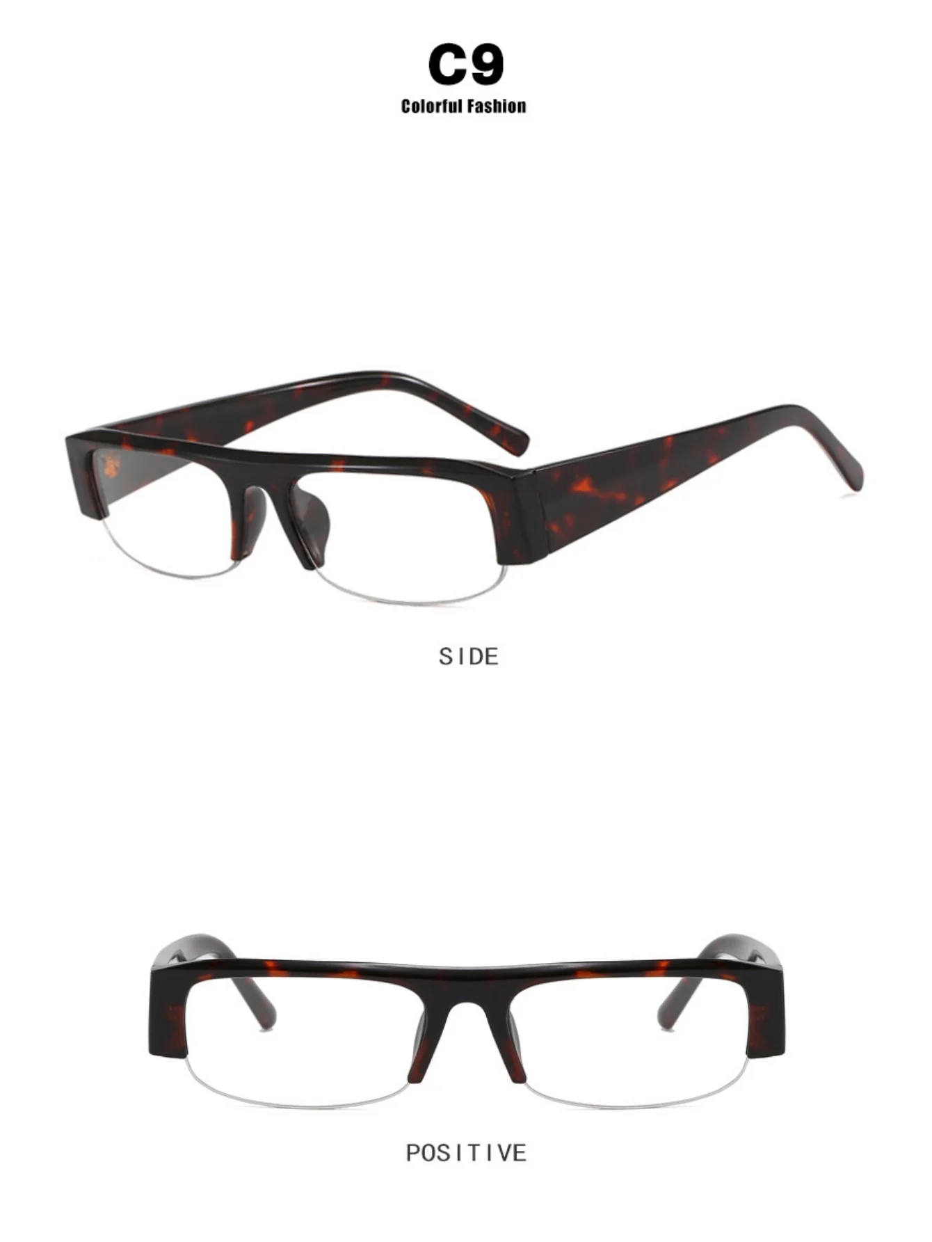 Full-frame Square Fashion Glasses - Image 21