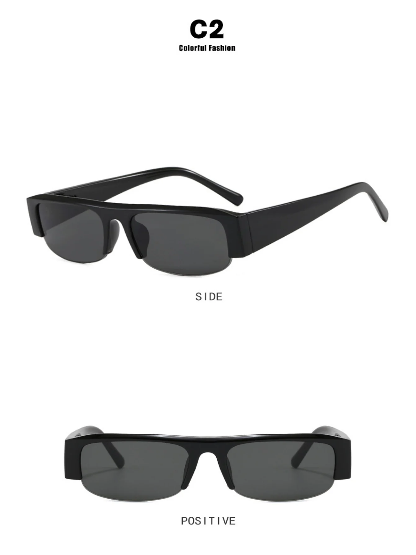 Full-frame Square Fashion Glasses - Image 7