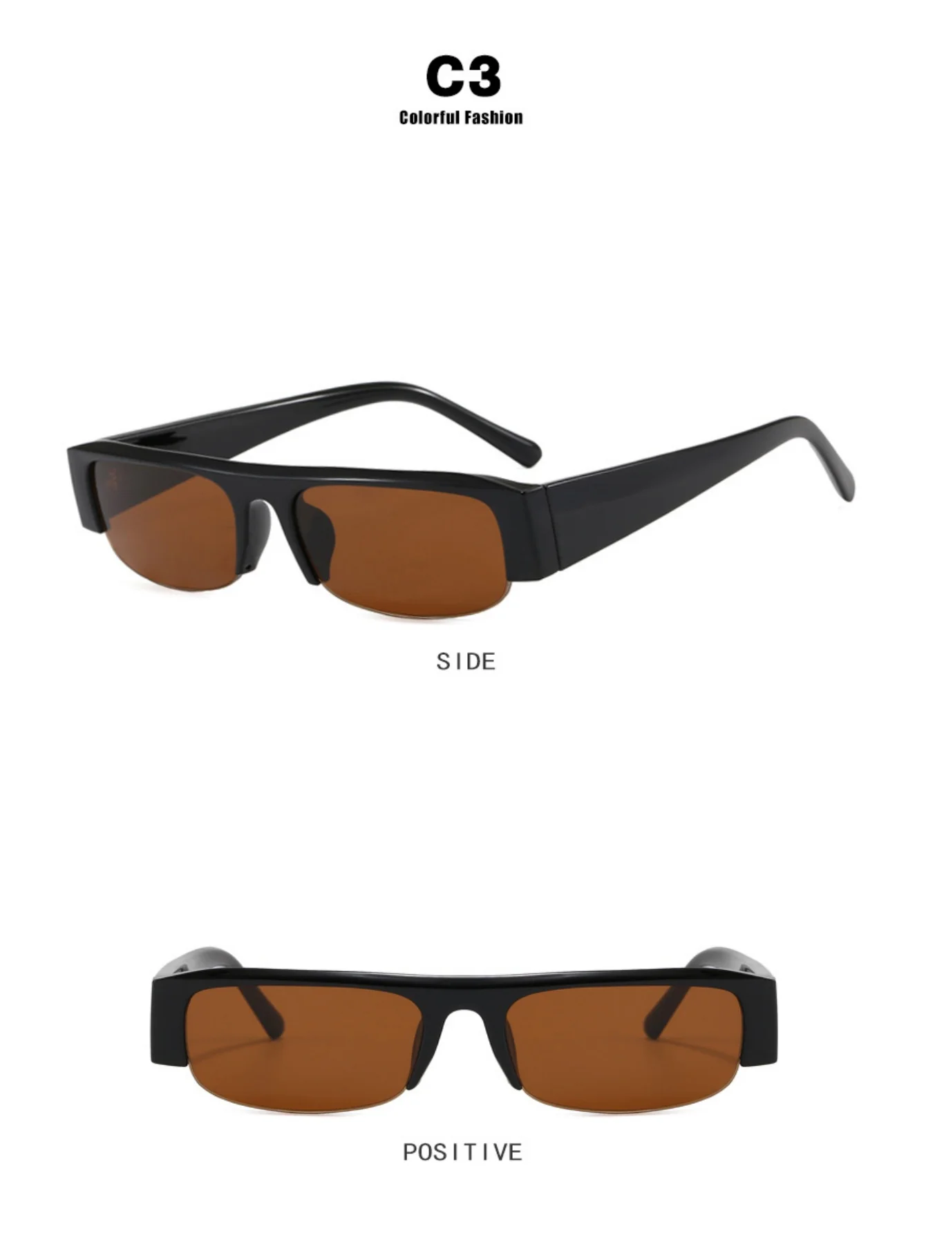 Full-frame Square Fashion Glasses - Image 9