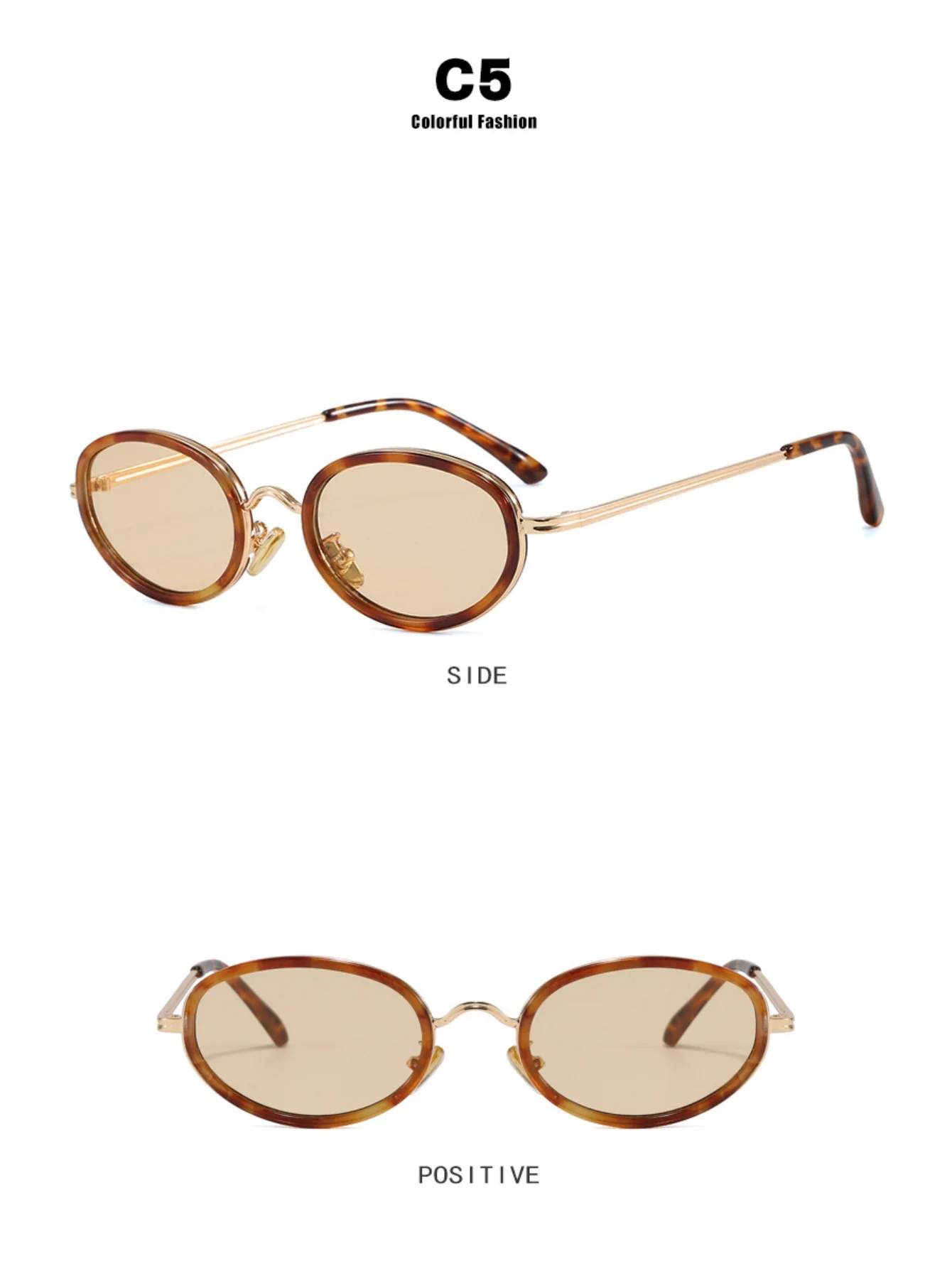 Full-frame Oval Sunglasses - Image 13