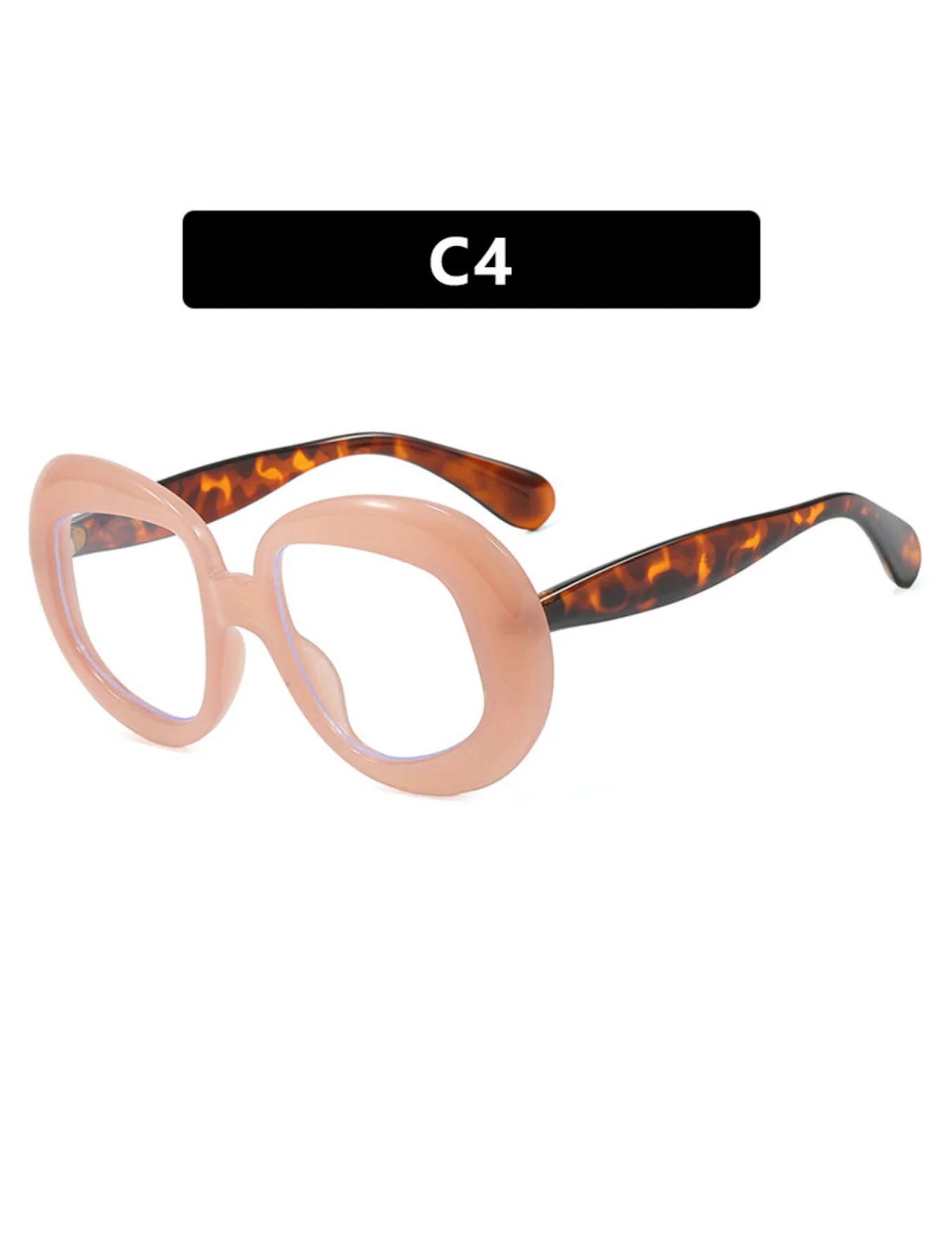 Irregularly Shaped Full-frame Round Fashion Glasses - Image 11