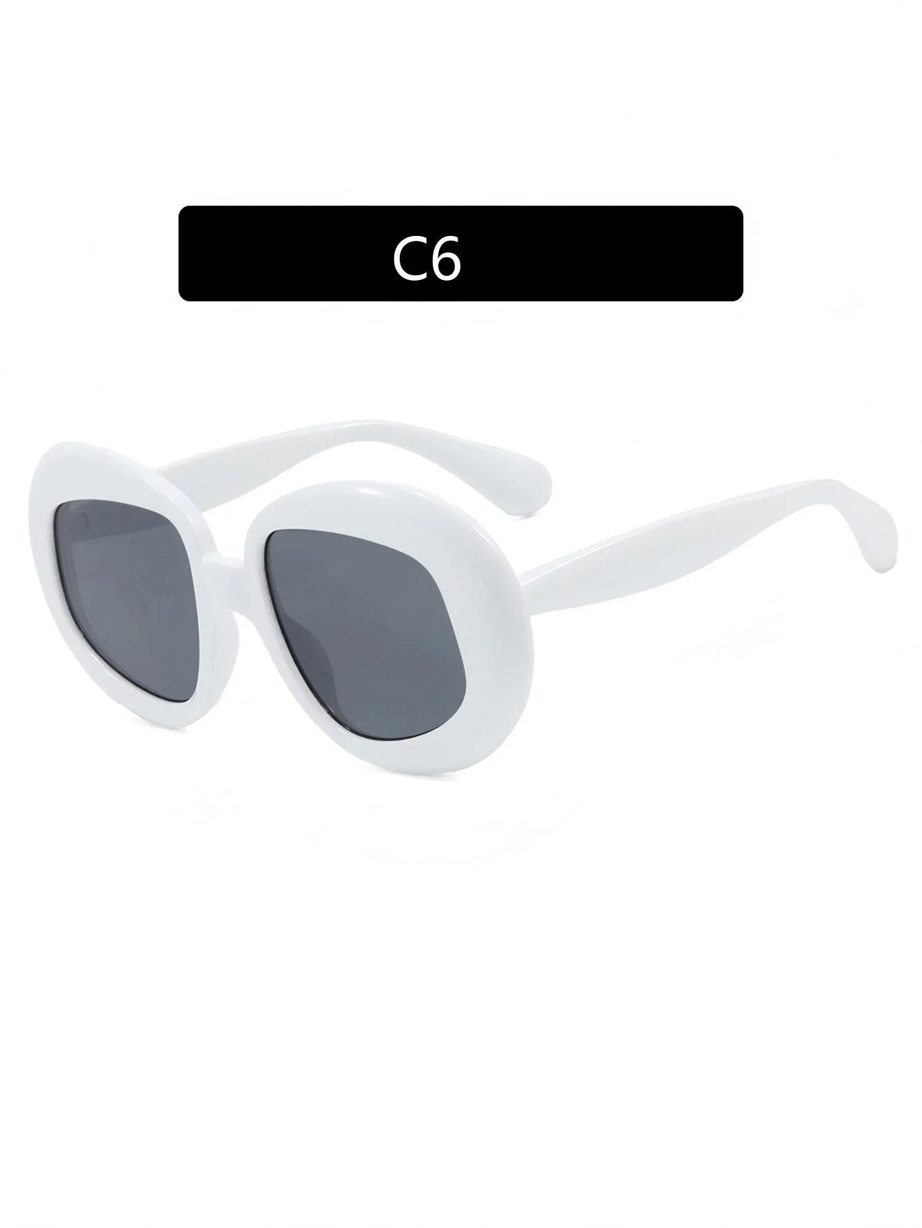 Irregularly Shaped Full-frame Round Fashion Glasses - Image 15