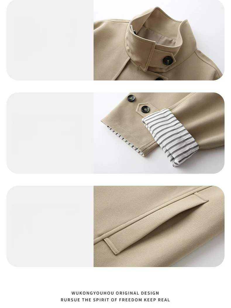 Longline Two-way Loose-fit Trench Coats - Image 3