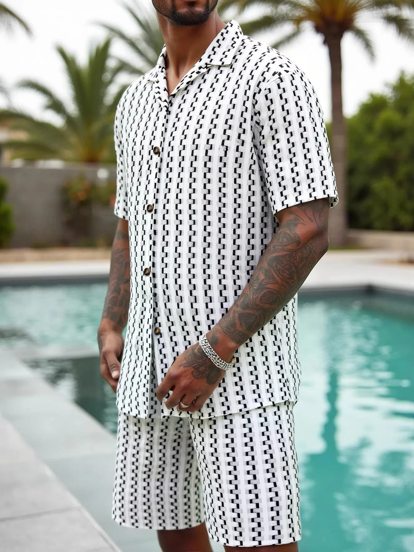 Leisure Vacation Stripes 2-piece Sets Set - Image 2
